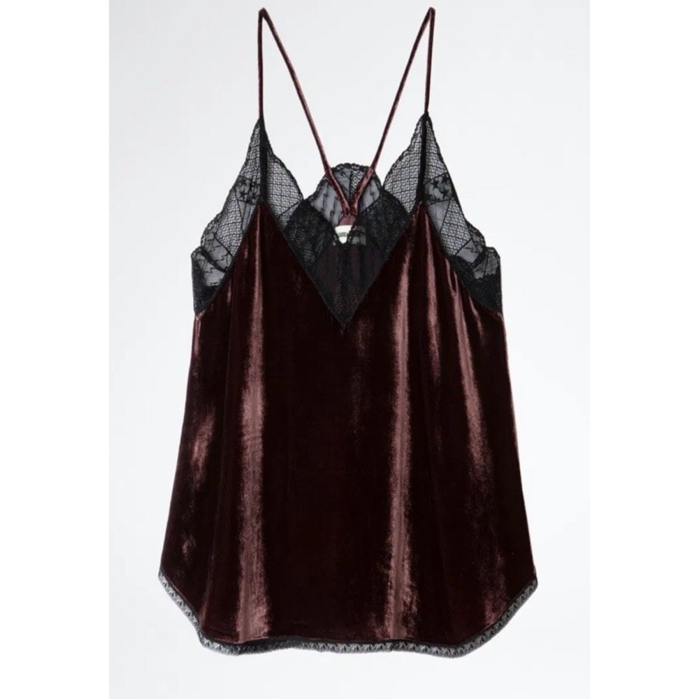 NEW Zadig & Voltaire Christy Top Camisole Silk Blouse Tank Top Size S NEW $328